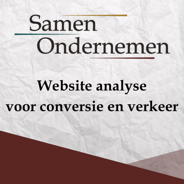 Website analyse voor conversie en verkeer